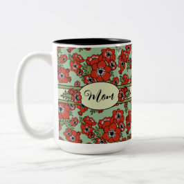 Personalisierter Muttertag Zweifarbige Tasse