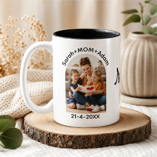 Personalisierter Muttertag Zweifarbige Tasse