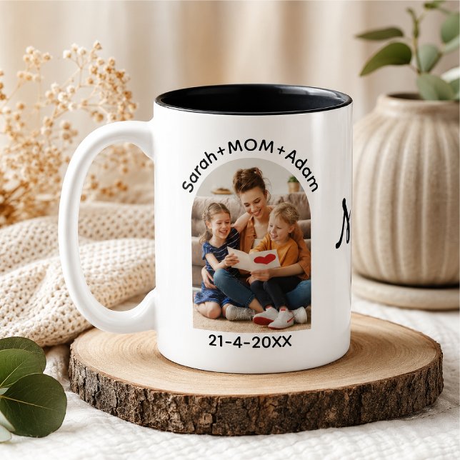 Personalisierter Muttertag Zweifarbige Tasse (Von Creator hochgeladen)