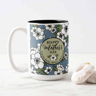 Personalisierter Muttertag Zweifarbige Tasse