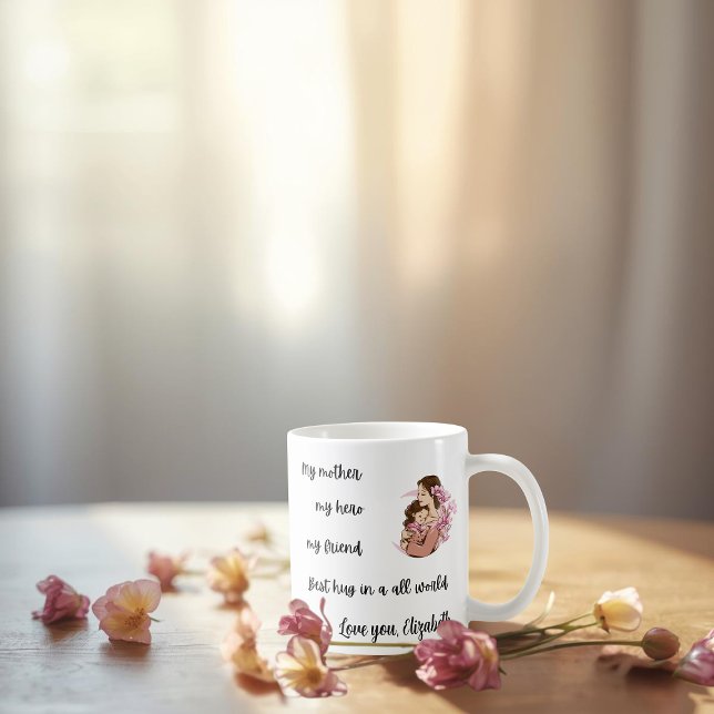 Personalisierter Muttertags-Mutter-Umarmer-Becher Kaffeetasse (Von Creator hochgeladen)