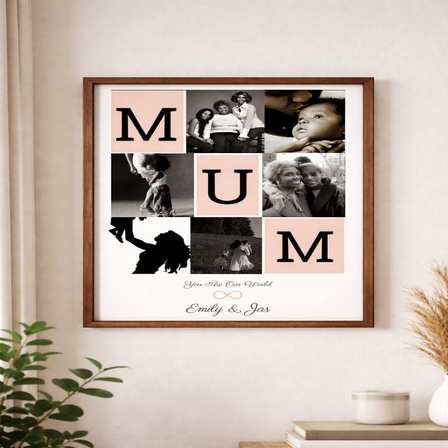 Personalisierter Mutti-Fotoabdruck, Muttertagsgesc Poster (Von Creator hochgeladen)