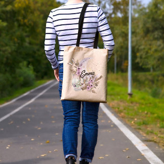 Personalisierter Mystical Boho Lavender Anemone Mo Tragetasche