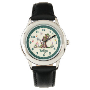Personalisierter Mystical Fairy Hütte Fantasy Fore Armbanduhr