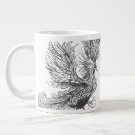 Personalisierter mythologischer Phoenix-Becher Jumbo-Tasse