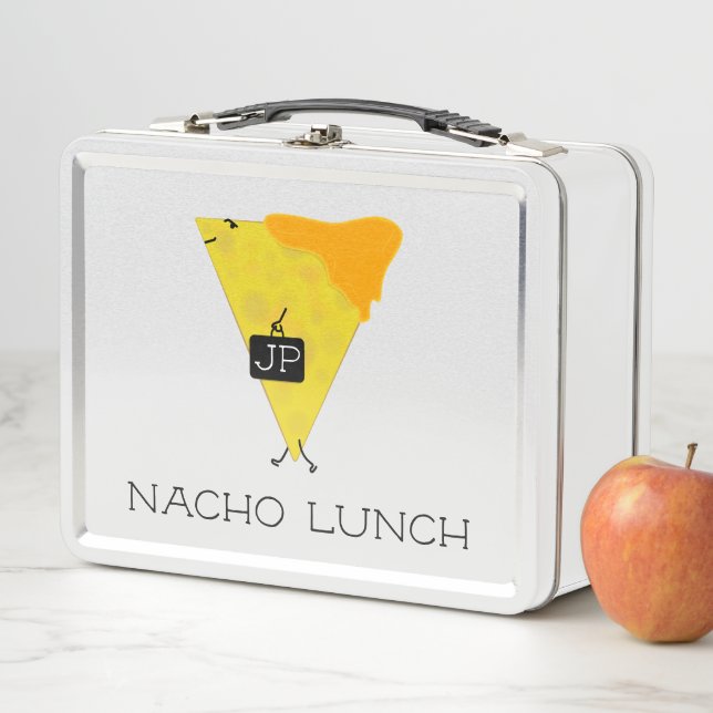 Personalisierter NACHO LUNCH Tortilla Chip mit Käs Metall Lunch Box (Beispiel)