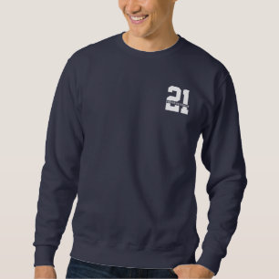 Personalisierter Name 21. Geburtstag Moderne Sweatshirt