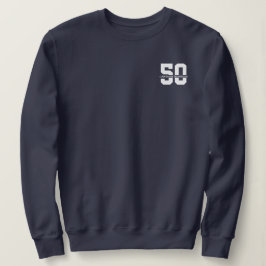 Personalisierter Name 50. Geburtstag Moderne Sweatshirt