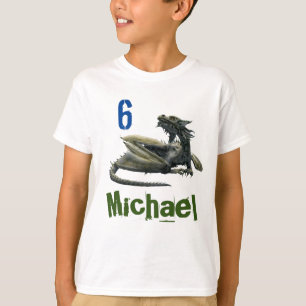 Personalisierter Name Age Dragon T-Shirt