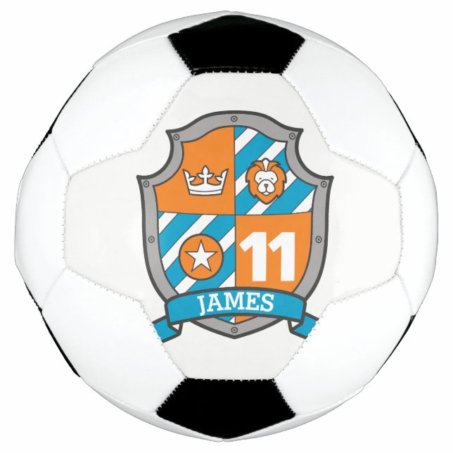 Personalisierter Name Alter 11 Fußballschild Fußball (Vorderseite)