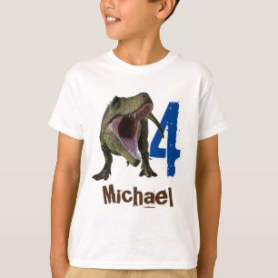 Personalisierter Name Alter T-Rex Tyrannosaurus T-Shirt