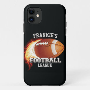 Personalisierter NAME American Football Flames Spo Case-Mate iPhone Hülle