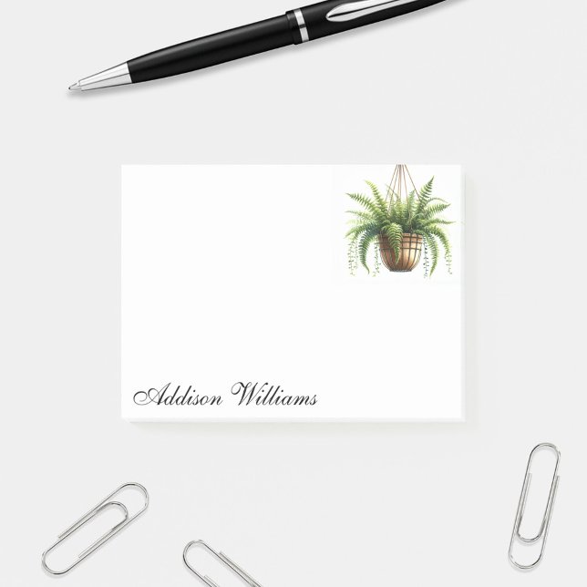 Personalisierter Name: Änderung der Fern-Pflanze Post-it Klebezettel (Von Creator hochgeladen)