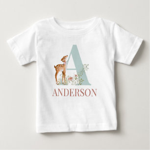 Personalisierter Name Anfangsbuchstabe A Baby T -  Baby T-shirt