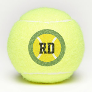 Personalisierter Name Anfangsbuchstabe Tennisbälle