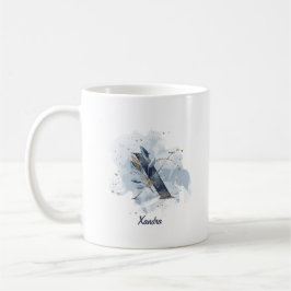 Personalisierter Name Anfangsbuchstabe X Kaffeetasse