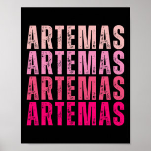 Personalisierter Name Artemas I Liebe Artemas Vint Poster