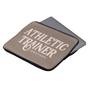 Personalisierter Name Athletic Trainer Laptopschutzhülle