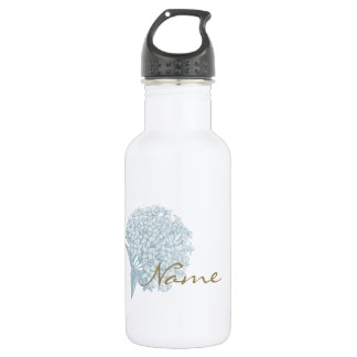 Personalisierter Name auf Hydrangea Trinkflasche
