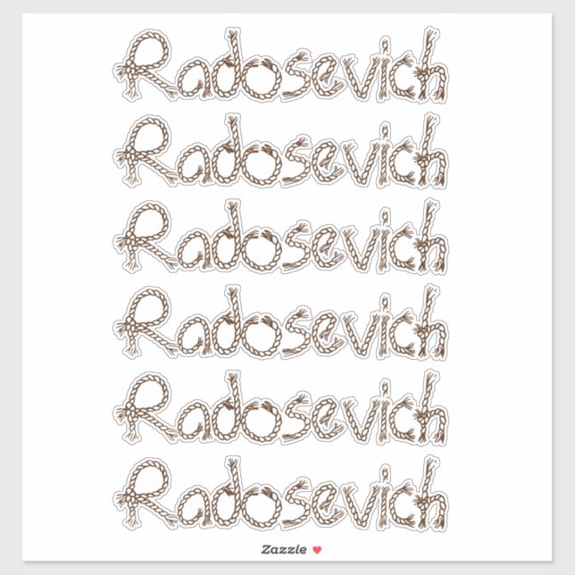 Personalisierter Name Aufkleber (Blatt)