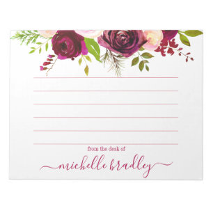 Personalisierter Name   Aus dem Schreibtisch des N Notizblock