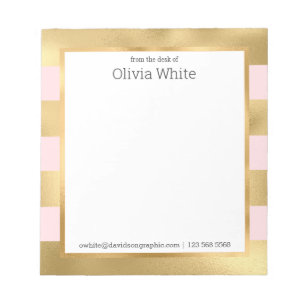 Personalisierter Name   Aus dem Schreibtisch des N Notizblock