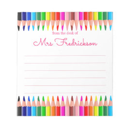 Personalisierter Name | Aus dem Schreibtisch des N Notizblock