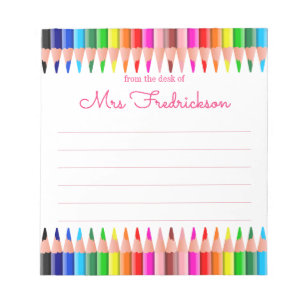 Personalisierter Name Aus dem Schreibtisch des N Notizblock