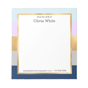 Personalisierter Name  aus dem Schreibtisch von No Notizblock