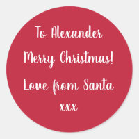 Personalisierter Name aus dem Weihnachtsgeschenket