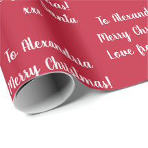 Personalisierter Name aus Weihnachtsrot