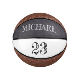 Personalisierter Name Ball Player Nummerntest Mini Basketball