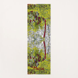 Personalisierter Name Bamboo Art Meditation Yoga M Yogamatte