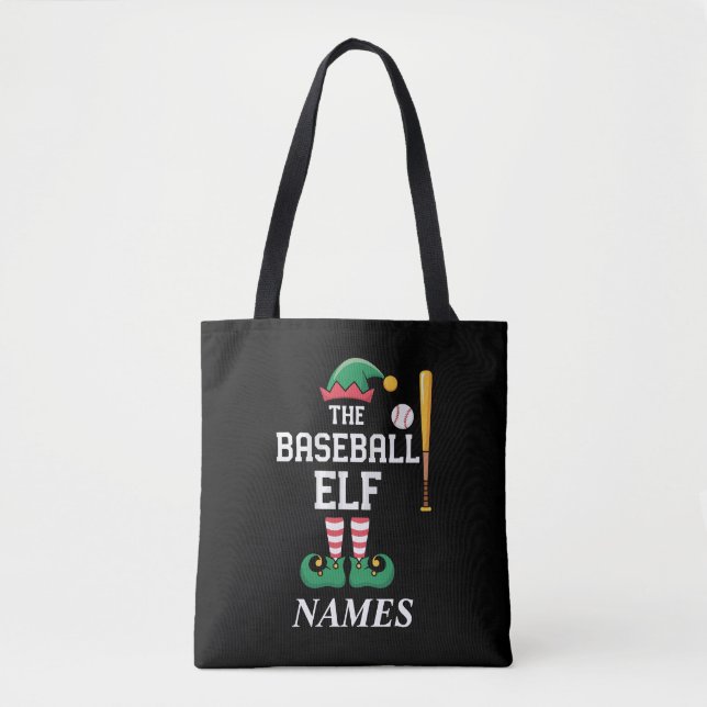 Personalisierter Name Baseball-Elf Familie passend (Vorderseite)