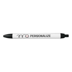 Personalisierter Name Baseball Sport Logo Stift
