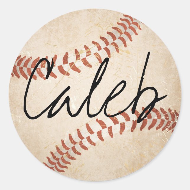 Personalisierter Name Baseball Stickers (Vorderseite)