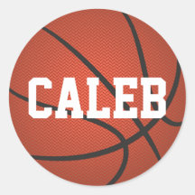 Personalisierter Name Basketball-Aufkleber