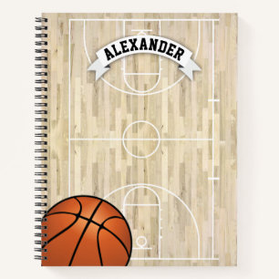 Personalisierter Name Basketball Notizbuch