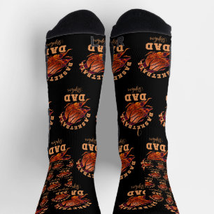 Personalisierter Name Basketball Papa Väter Tag Socken