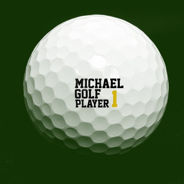 Personalisierter Name bearbeiten Golfball (Von Creator hochgeladen)