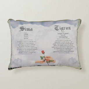 Personalisierter Name Bedeutung Pillow - Individue Dekokissen