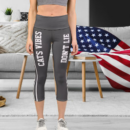 Personalisierter Name Benutzerdefiniert Weiße dunk Capri Leggings