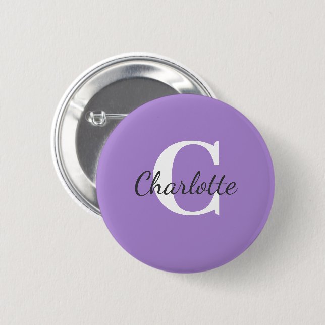 Personalisierter Name Benutzerdefiniertes Minimali Button (Vorne & Hinten)