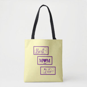 Personalisierter Name beste Mama je lila Beige