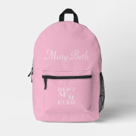 Personalisierter Name Beste Mama je Niedlich Herze Bedruckter Rucksack