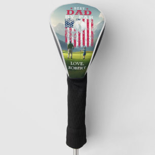 Personalisierter Name Bester Vater Par Golf Headcover