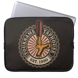 Personalisierter NAME Bierbrauerei Bar Laptopschutzhülle