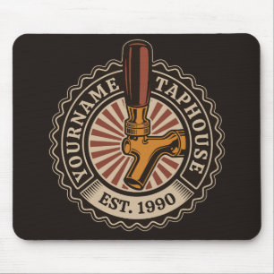 Personalisierter NAME Bierbrauerei Bar Mousepad