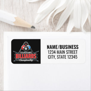 Personalisierter NAME Billard 8 Ball Pool Cue Rack