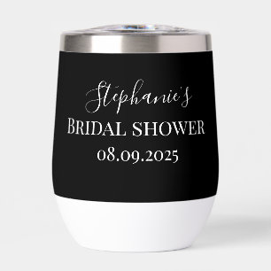 Personalisierter Name Black Script Monogram